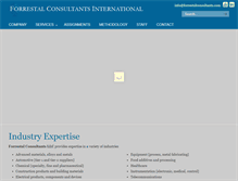 Tablet Screenshot of forrestalconsultants.com
